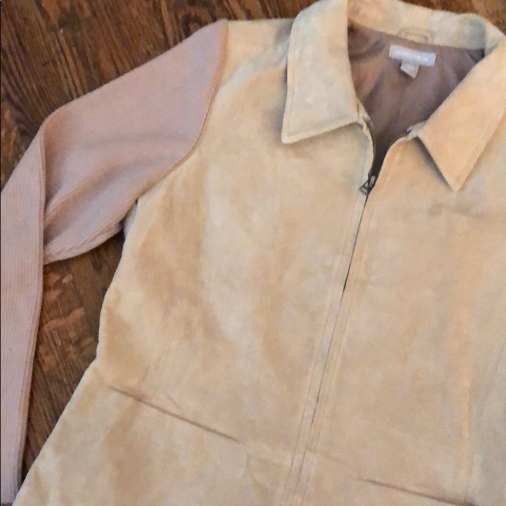 Vintage Suede Sweater Jacket